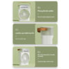 Portable USB Air Conditioner Cooling Fan With 5 Sprays 7 Color Light 600ML Water Tank Spray Mist Air Cooler Humidifiers