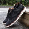 Knitted lace-up casual shoes Brock men's shoes