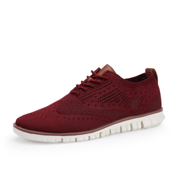 Knitted lace-up casual shoes Brock men's shoes