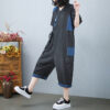 Women's Fashion Drawstring Denim Jumpsuit