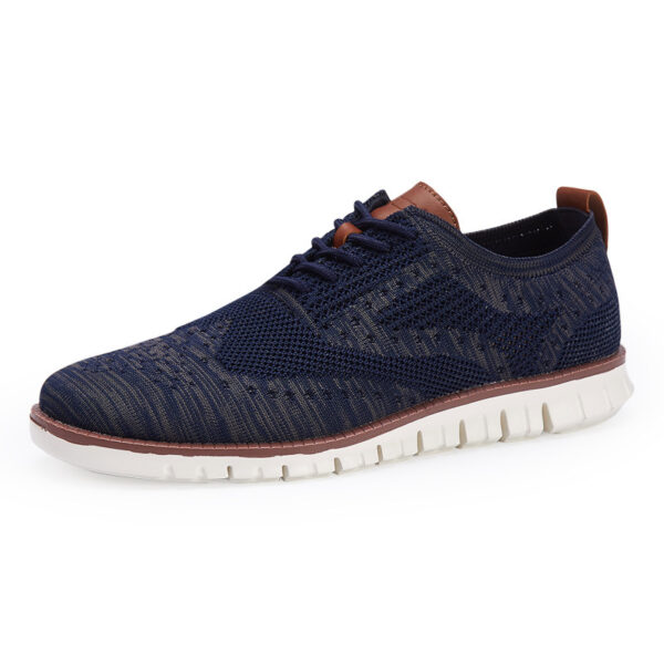 Knitted lace-up casual shoes Brock men's shoes