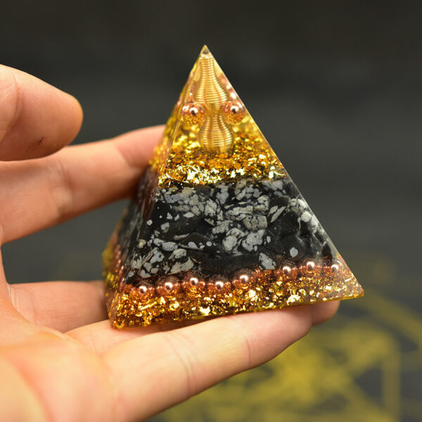 Reiki Orgonite Energy Orgon Pyramid Gathering Fortune Helping Soothe the soul Chakra Resin Decorative Craft Jewelry Cube