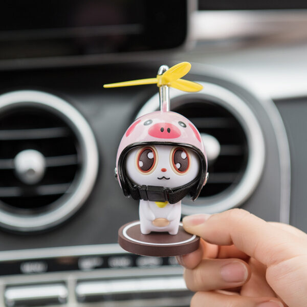 New Miao Xiaodang Car Doll Bamboo Dragonfly Helmet