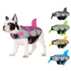 Swim Pet Dog Life Jacket Vest Clothes Life Vest Collar Harness Pets Swimming Summer Swimwear Scales Shark Pet Products