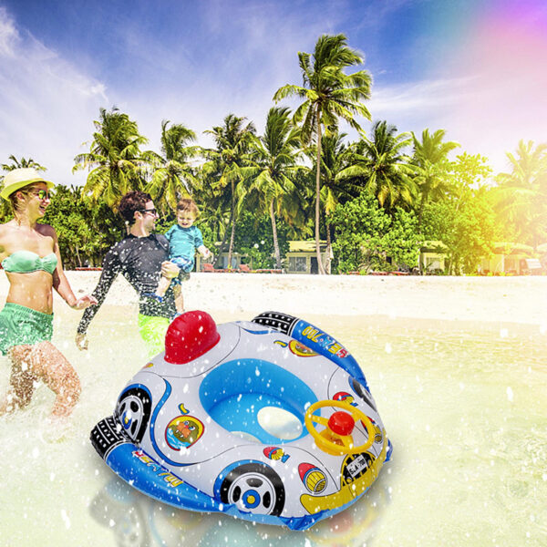 Inflatable Children's Swimming Ring Aircraft Yacht Steering Wheel