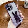 Gradient Phone Case Plating Rabbit Bracket