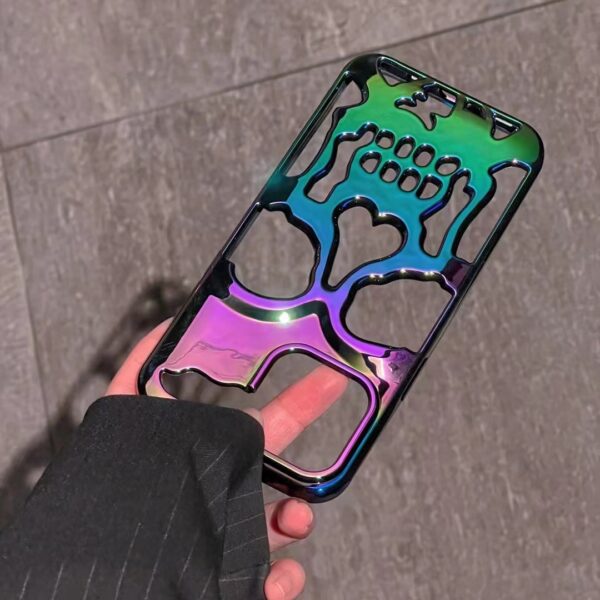 Colorful Skull Phone Case Breathable