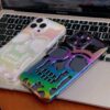 Colorful Skull Phone Case Breathable