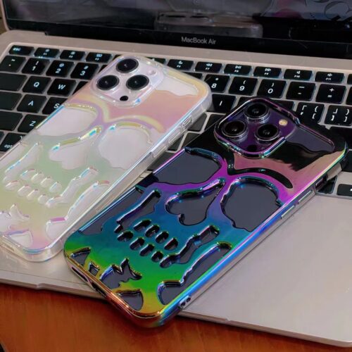 Colorful Skull Phone Case Breathable