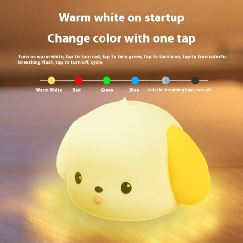 Silicone Atmosphere Small Night Lamp Bedroom Decoration Induction Night Light