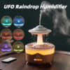 New UFO Raindrop Humidifier Water Drop Air Humidifier USB Aromatherapy Essential Oils Aroma Air Diffuser Household Mist Maker Home Decor