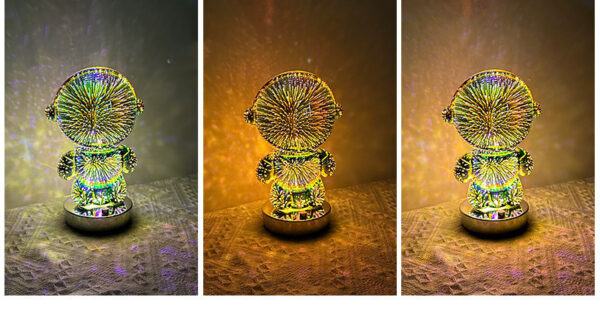 Fireworks Astronaut Atmosphere Light 3D Stereo Astronaut